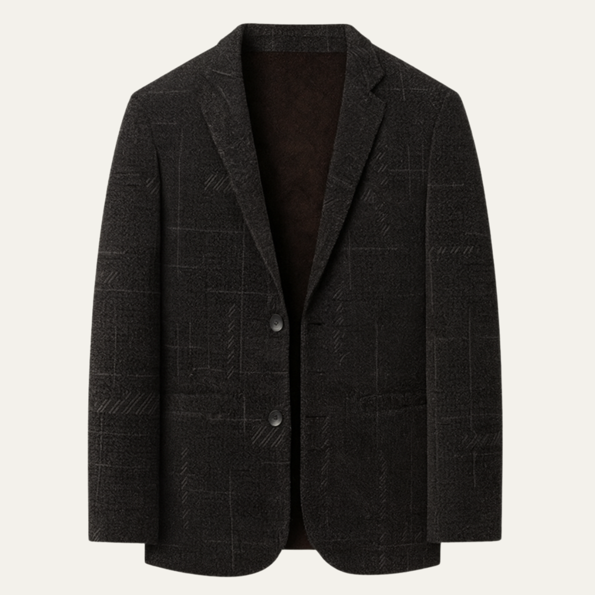 Stylish Mens Fit Checked Office Jacket - Vossary