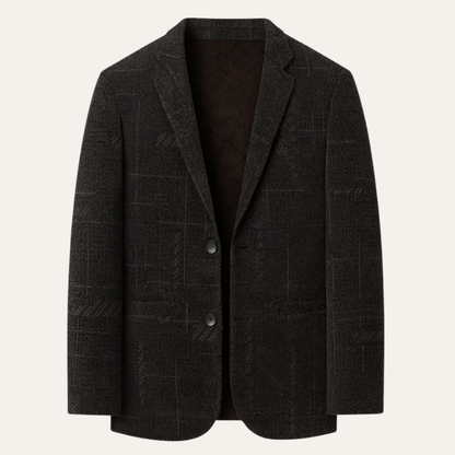 Stylish Mens Fit Checked Office Jacket - Vossary