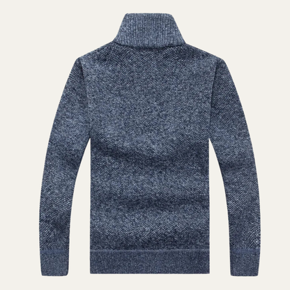 Warm Mens Fleece Half Zip Neck Sweater