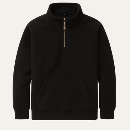 Cozy Men's Fleece Half Zip Pullover Jacket - Vossary