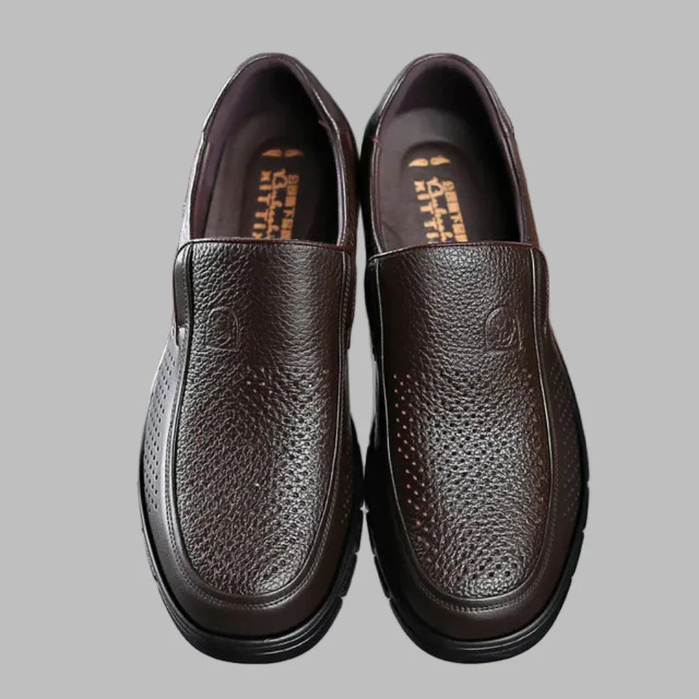 Real Leather Mens Comfort Shoes