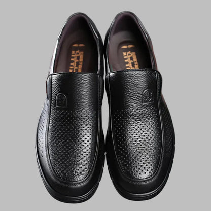 Real Leather Mens Comfort Shoes - Vossary