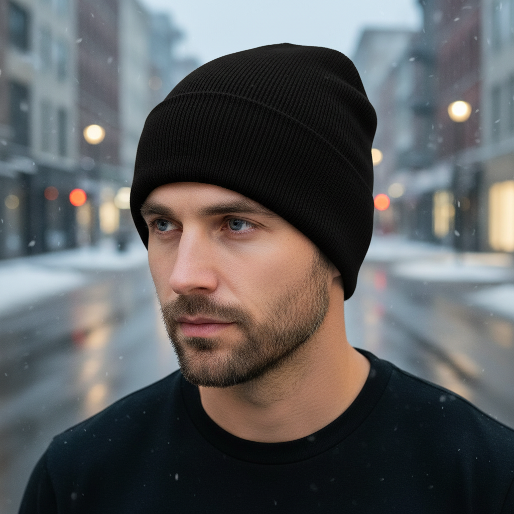 Warm Close Fitting Knit Beanie - Pexav
