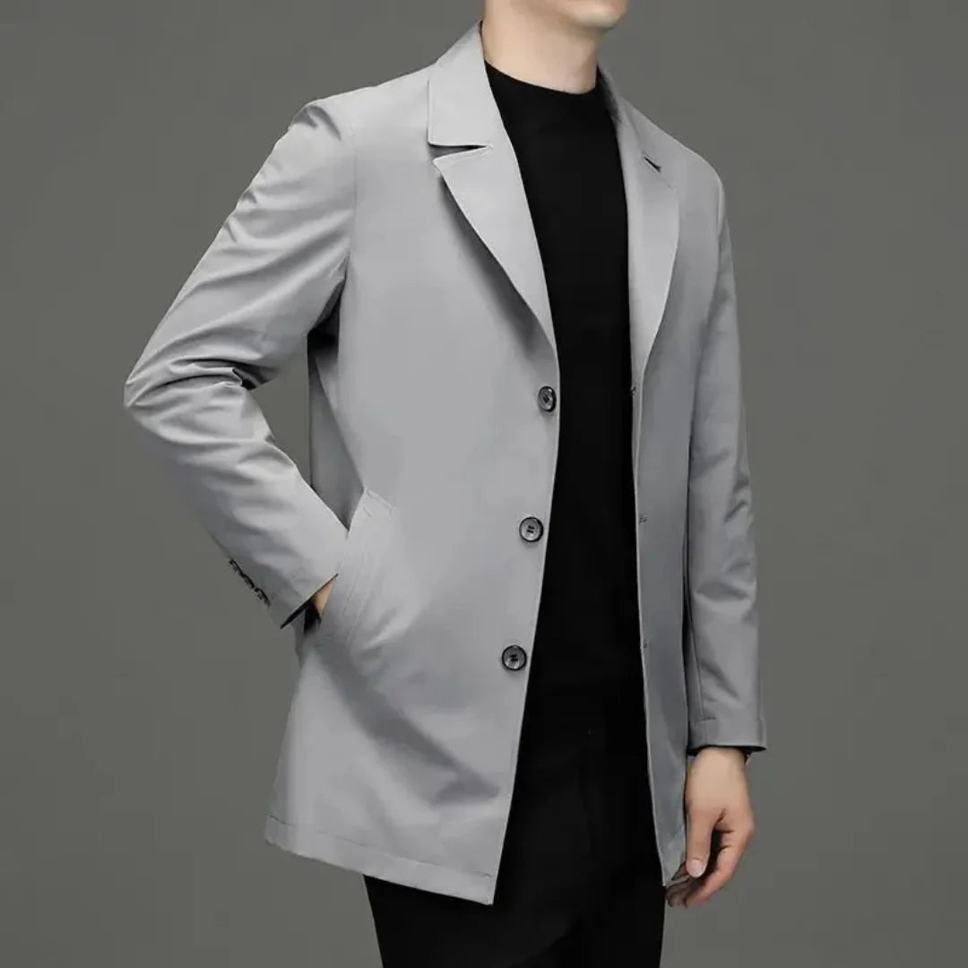 Classic Fit Notch Collar Blazer - EasyApparels