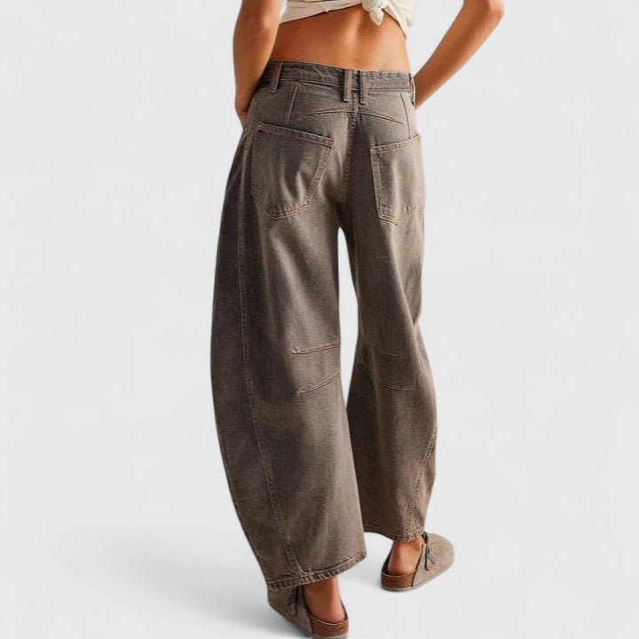 Relaxed Fit Wide Leg Rain Pants