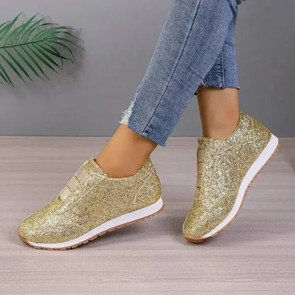 Sparkly Women's Slip On Casual Shoes