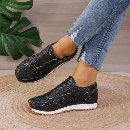 Sparkly Women's Slip On Casual Shoes
