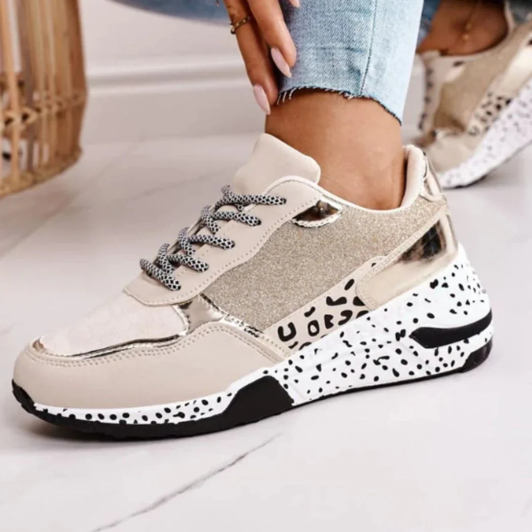 Sparkly High Top Women's Sneakers - Fashionable & Cozy - Luxicro