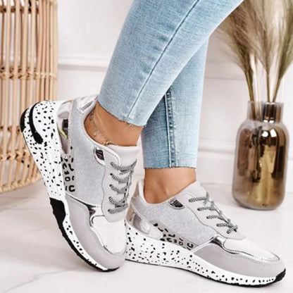 Sparkly High Top Women's Sneakers - Fashionable & Cozy