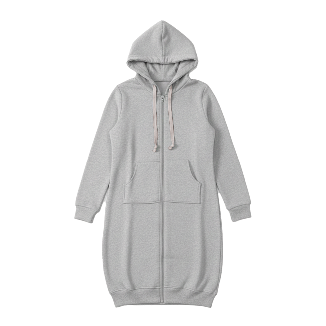 Casual Oversized Zip Up Hoodie