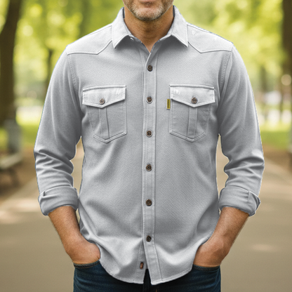 Relaxed Fit Cotton Mens Shirt