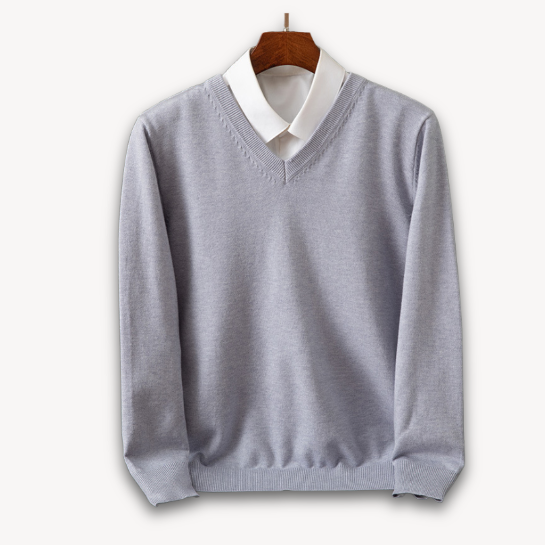 Classic Fit Men's Soft V-Neck Sweater