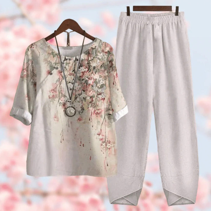 Classic Floral Women's Suit Set