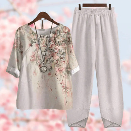 Classic Floral Women's Suit Set