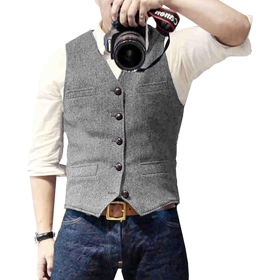 Classic Blue Jeans Waistcoat