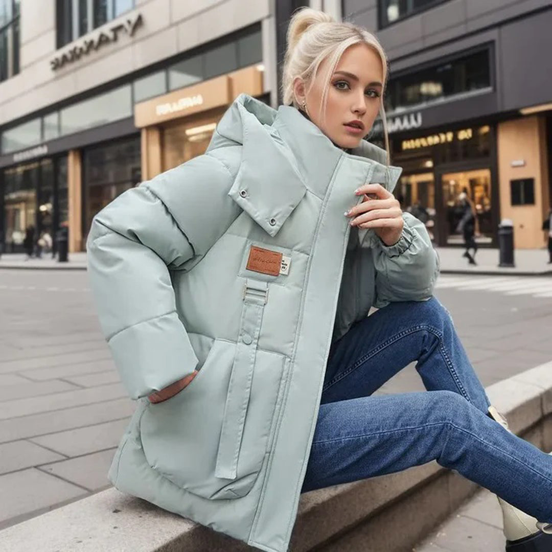 Warm Padded Parka Jacket for Women