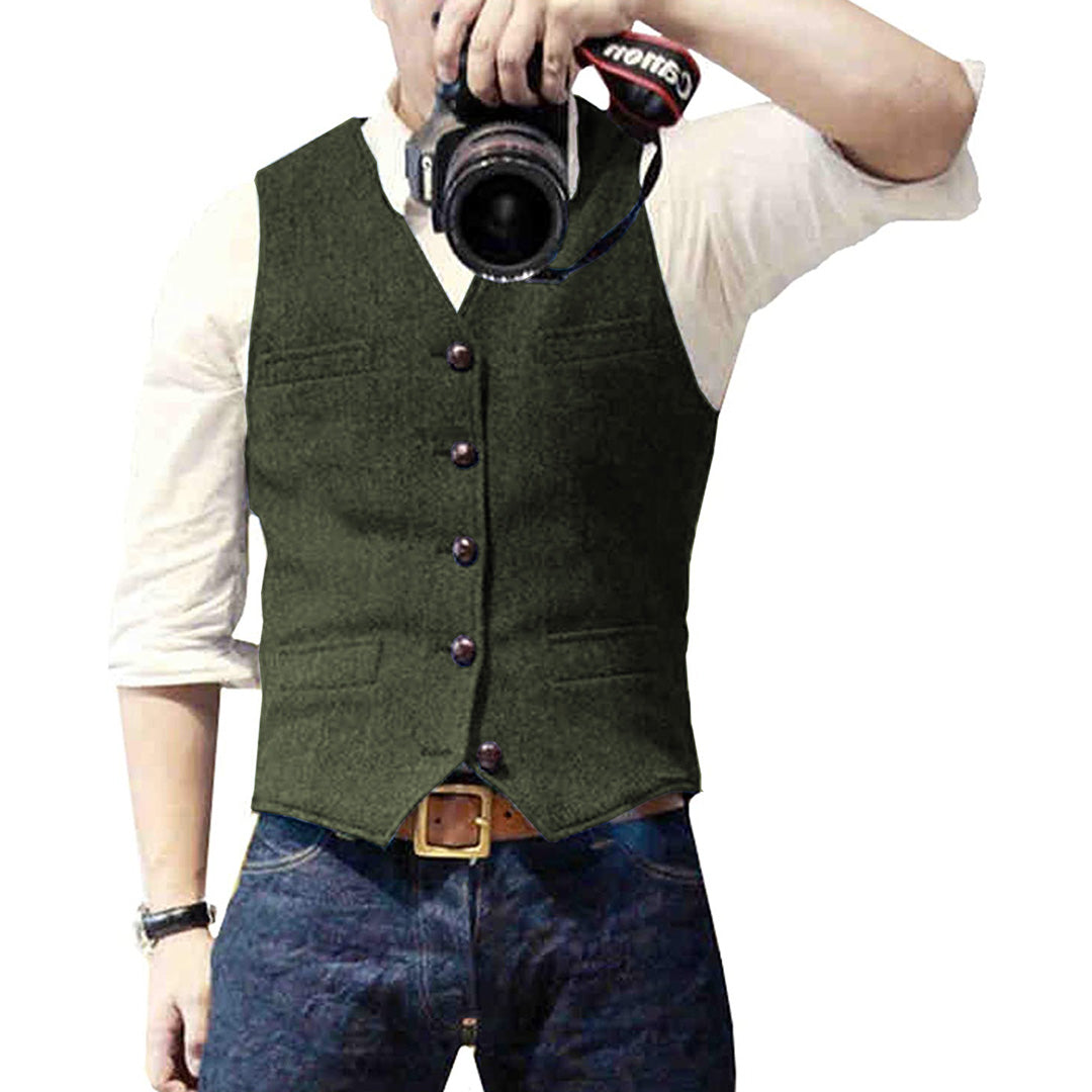 Classic Blue Jeans Waistcoat