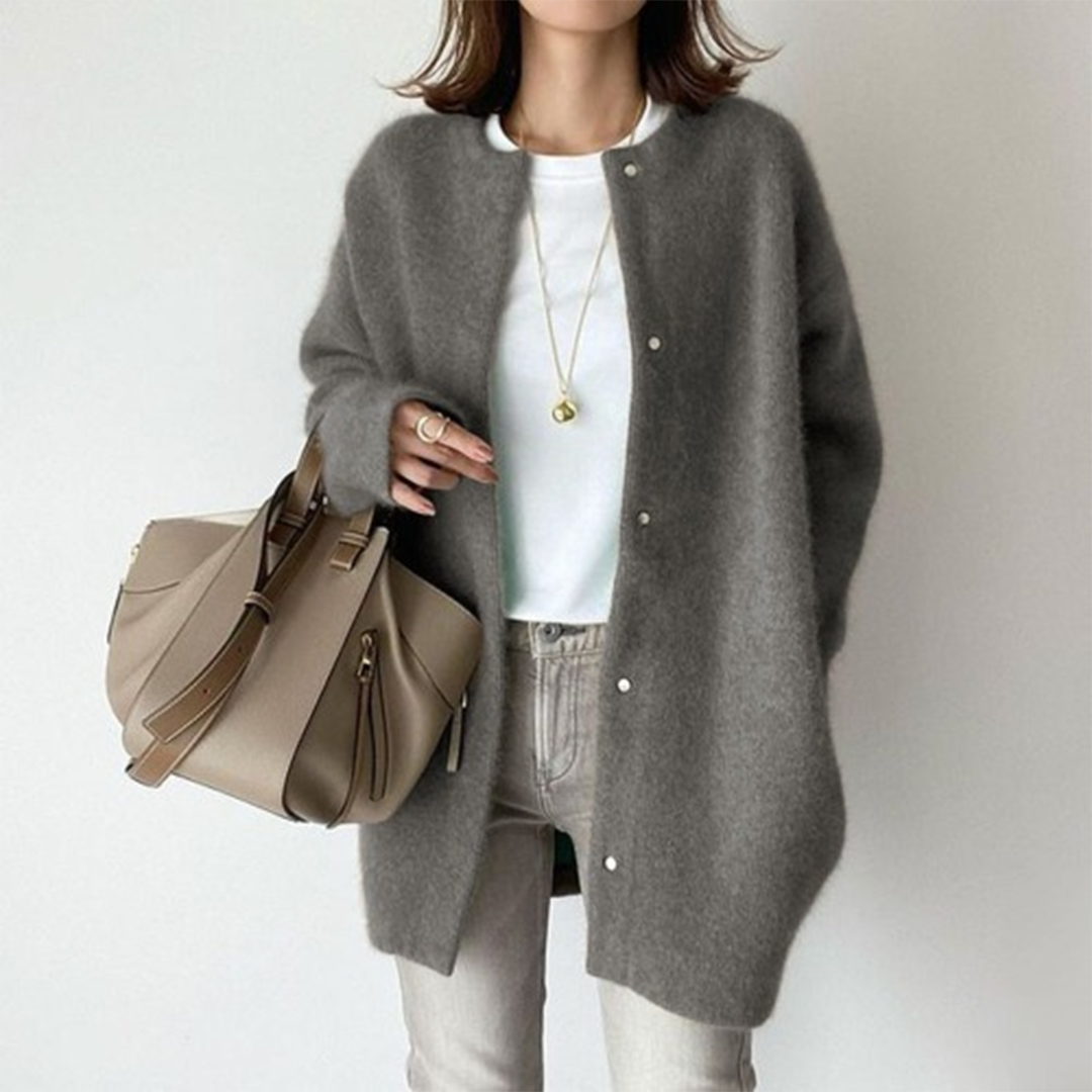 Classic Oversized Knit Cardigan