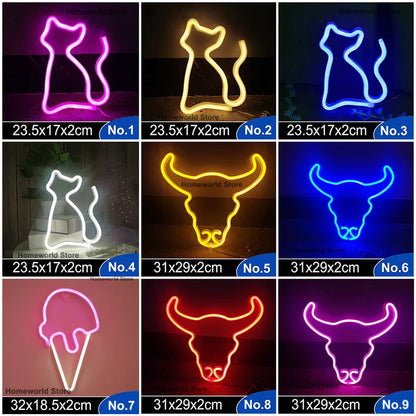 Colorful LED Wall Light Decor Night Lamp