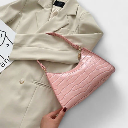 Sleek Faux Leather Shoulder Bag for Everyday Use