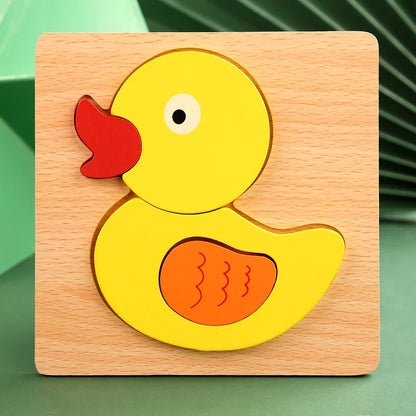 Fun Wooden Animal Jigsaw Puzzle for Children