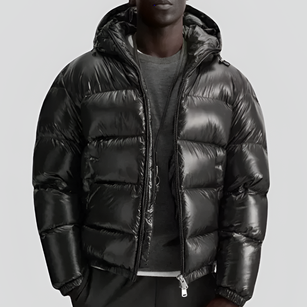 Warm Insulated Mens Puffer Coat - Vossary
