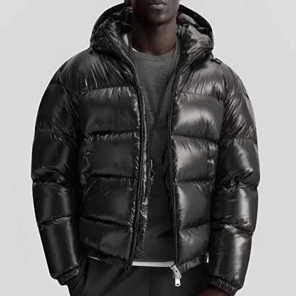 Warm Insulated Mens Puffer Coat - Vossary