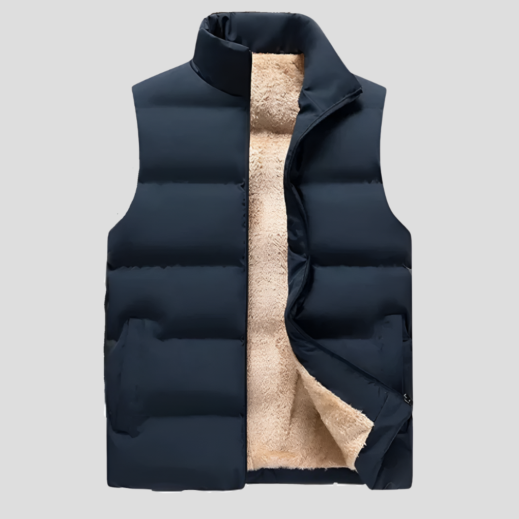 Warm Mens Quilted Vest - Vossary