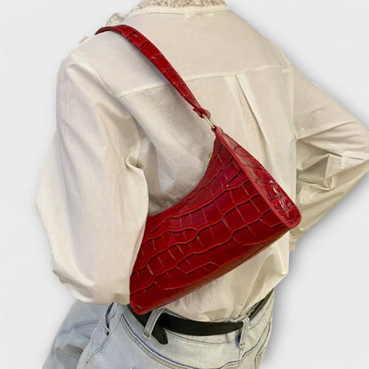 Sleek Faux Leather Shoulder Bag for Everyday Use