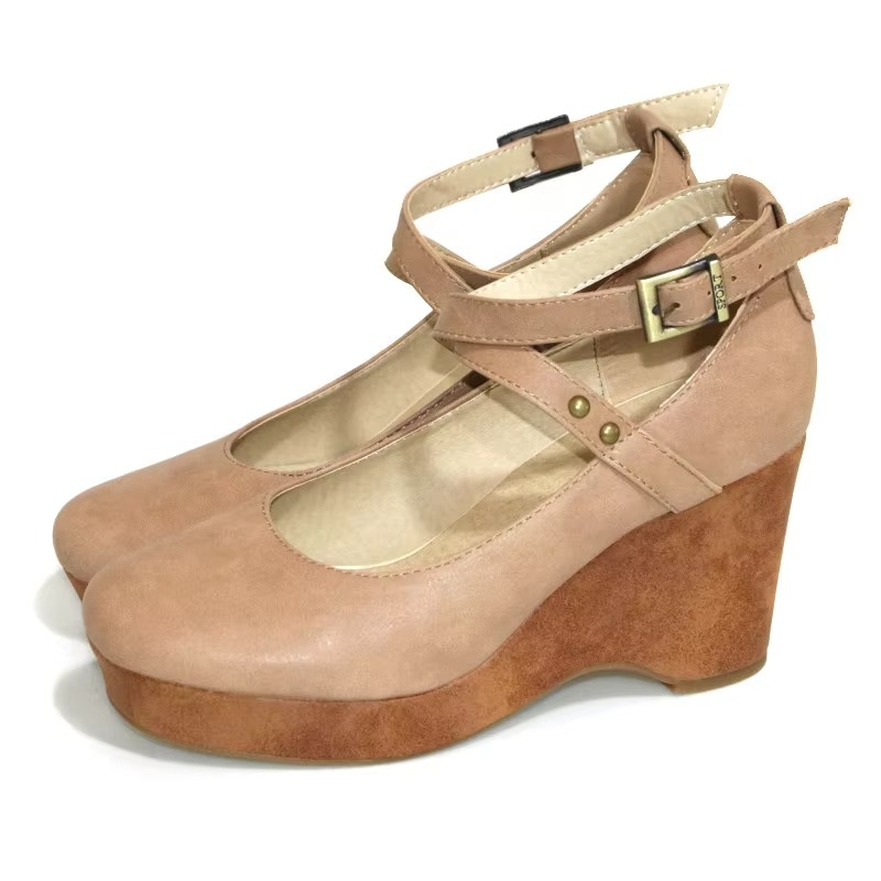 Comfortable Block Heel Mary Janes with Ankle Strap