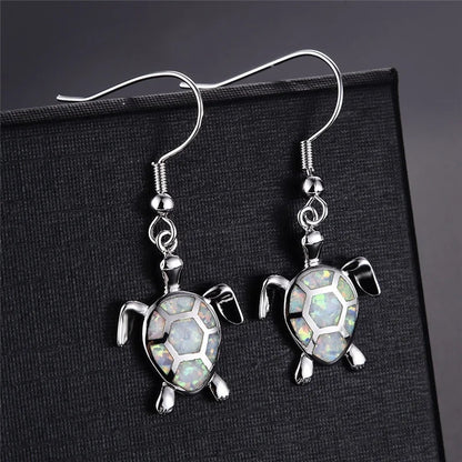 Ocean Blue Sea Turtle Earrings