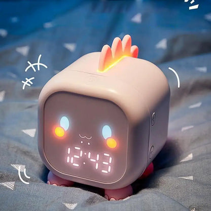 Fun Kids LED Clock with Voice Control and Temperature - Luxicro
