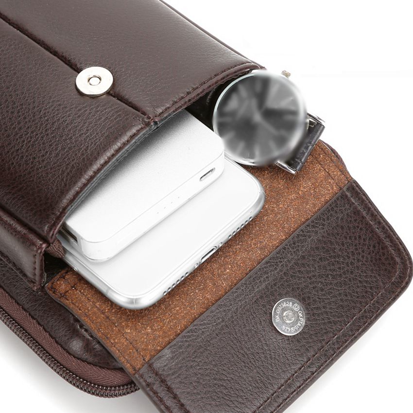 Leather Mens Small Crossbody Bag