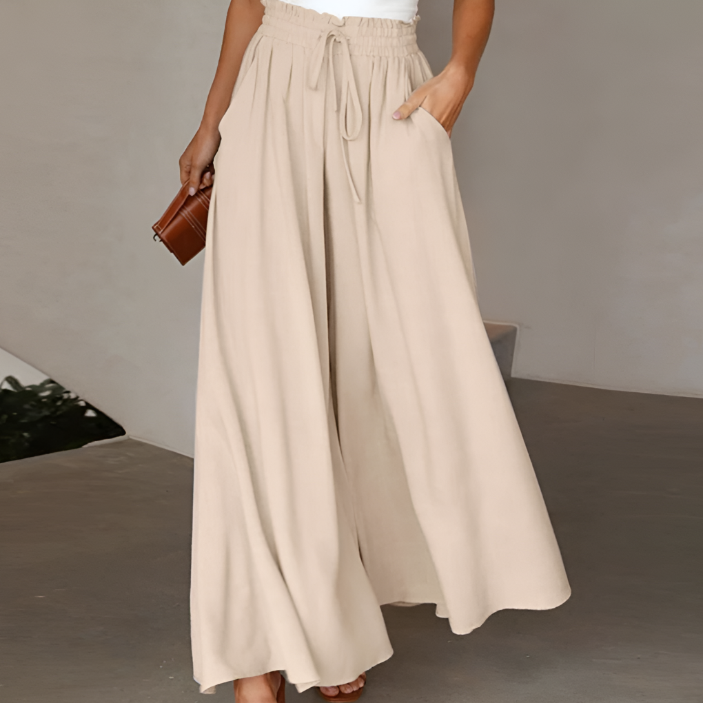 Comfortable Elastic Waist Summer Trousers