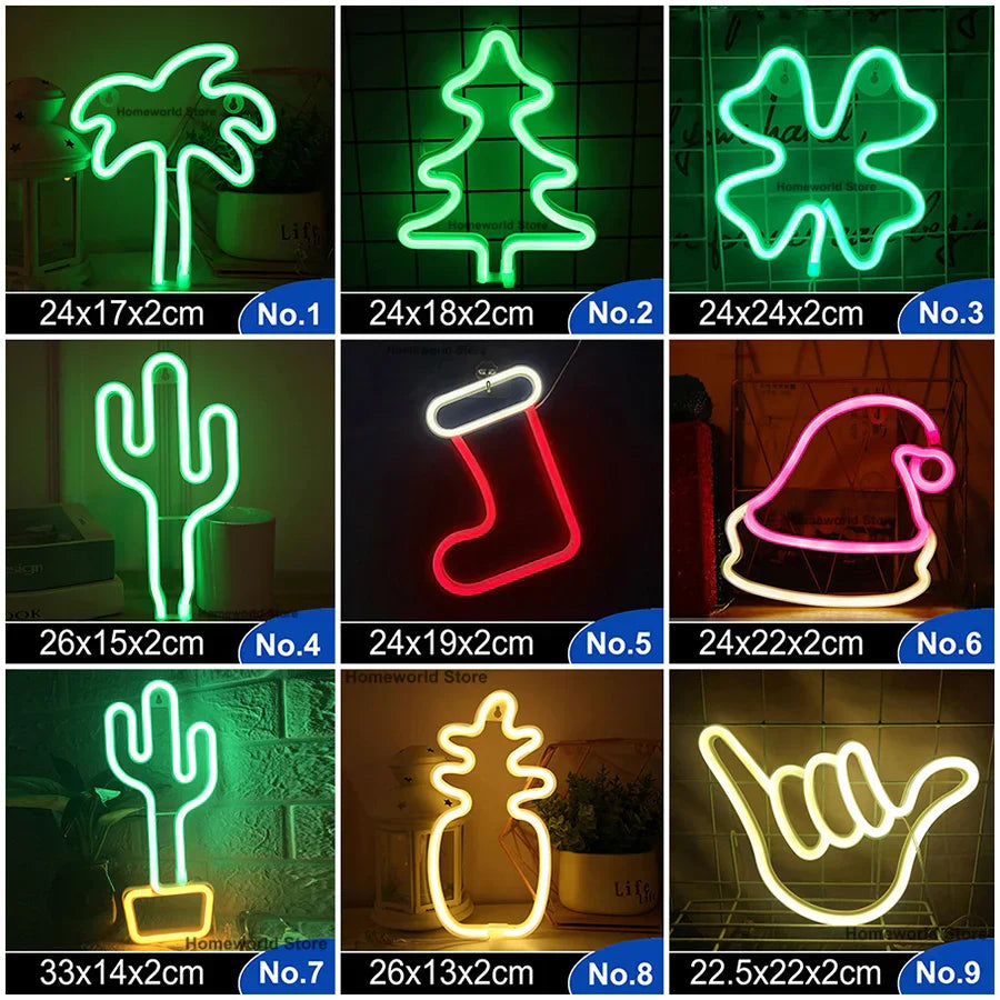 Colorful LED Wall Light Decor Night Lamp