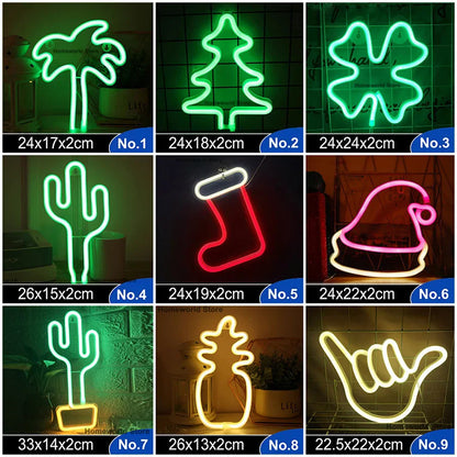 Colorful LED Wall Light Decor Night Lamp