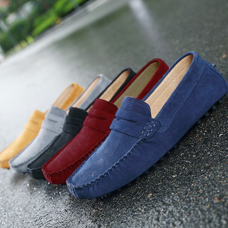 Soft Leather Slip On Loafers for Men - Luxicro