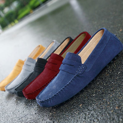 Soft Leather Slip On Loafers for Men - Luxicro