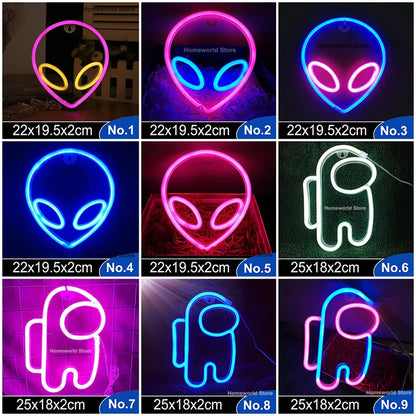 Colorful LED Wall Light Decor Night Lamp