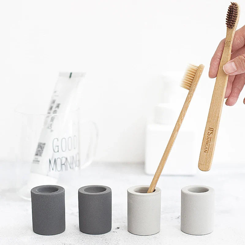 Compact Travel Toothbrush Case Kit - Grey - Luxicro