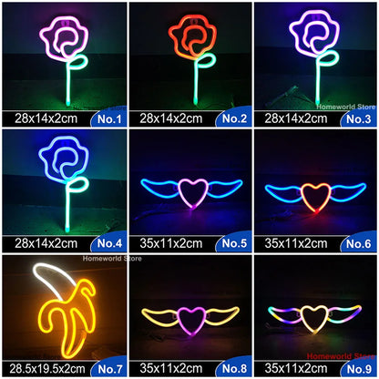 Colorful LED Wall Light Decor Night Lamp