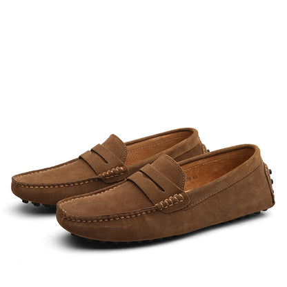 Soft Leather Slip On Loafers for Men