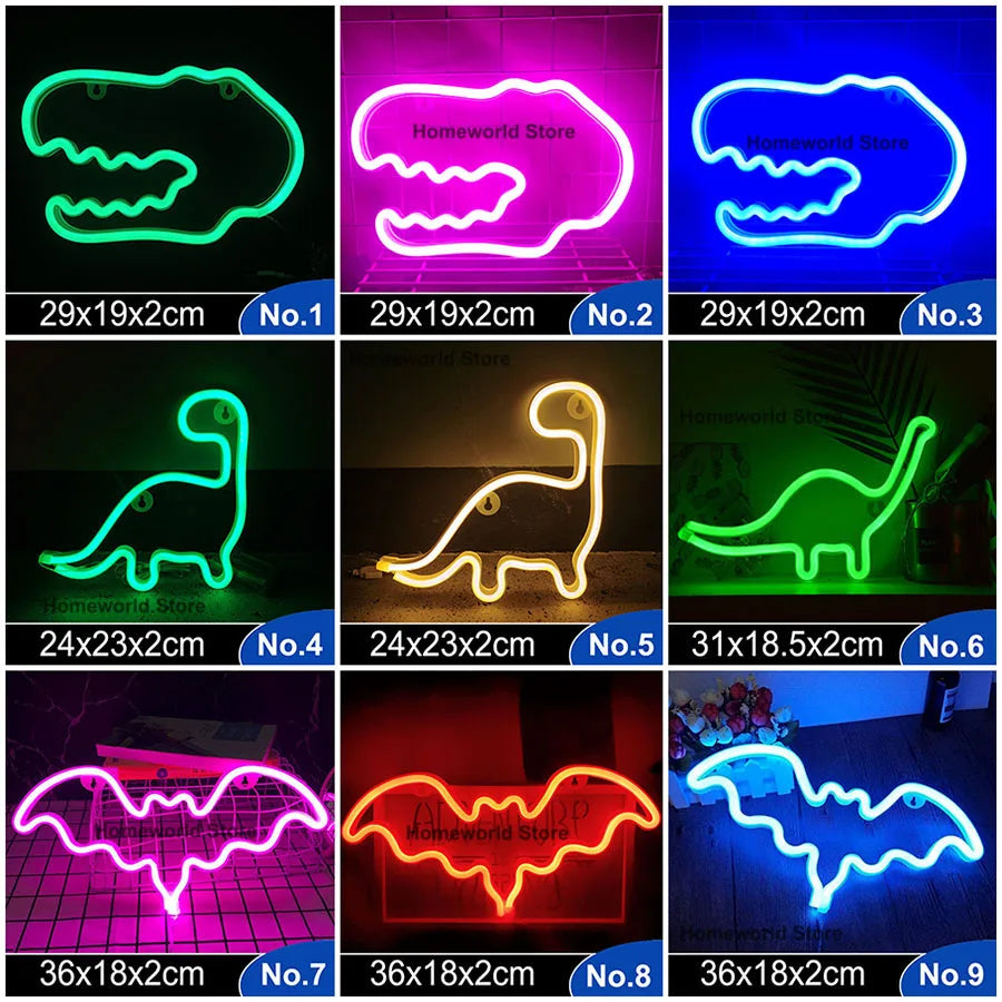 Colorful LED Wall Light Decor Night Lamp