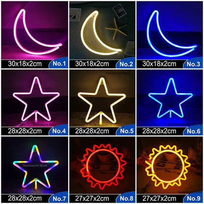 Colorful LED Wall Light Decor Night Lamp