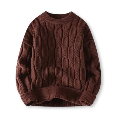 Cozy Men's Cable Knit Winter Sweater