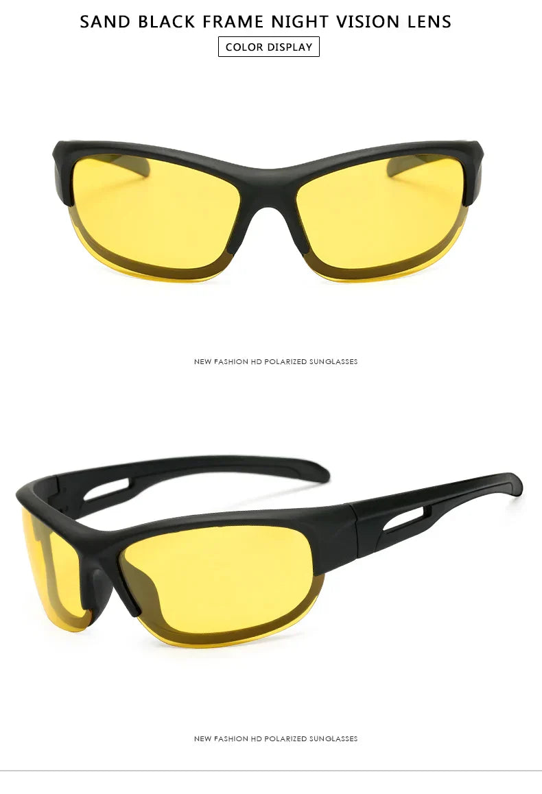 Polarized Yellow Lens Driving Sunglasses for Men UV Protection