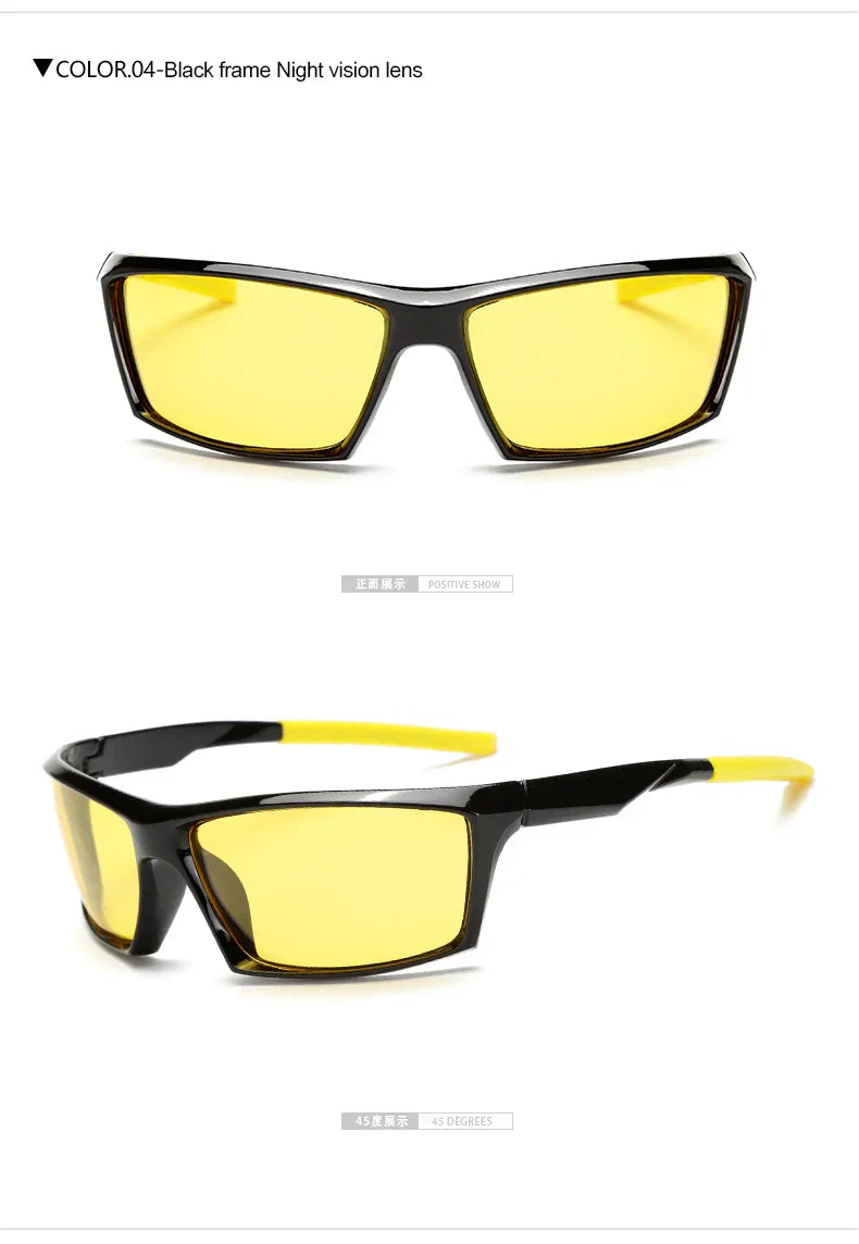 Polarized Yellow Lens Driving Sunglasses for Men UV Protection