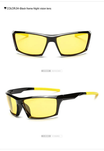 Polarized Yellow Lens Driving Sunglasses for Men UV Protection