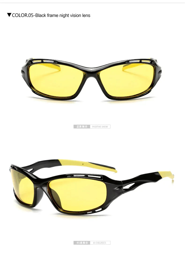 Polarized Yellow Lens Driving Sunglasses for Men UV Protection