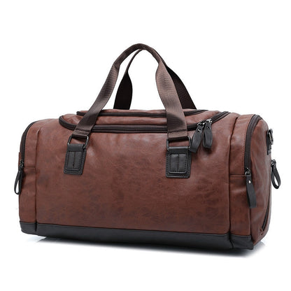 Strong Leather Gym Duffel Bag